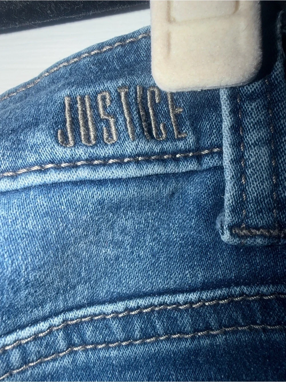 Justice Girls Size 12 Slim Blue Wash Skinny Jeans Jeggings